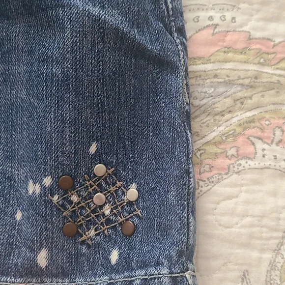 Rue 21 Blue Jean Mini Skirt. - Picture 4 of 6